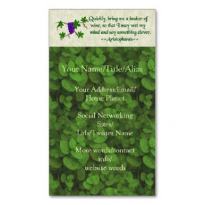 Bartender Business Cards Quotes