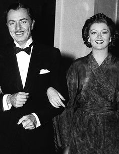 William Powell and Myrna Loy at the MGM Studios, Aug. 8, 1936