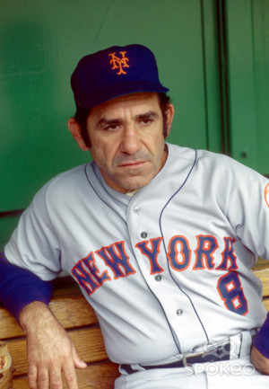 Yogi Berra Mets New York Mets manager Yogi