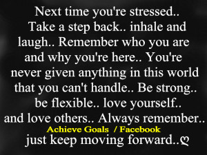 Next time you're stressed...take a step back,,