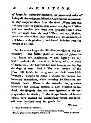 Benjamin Church's Boston Massacre Oration (Quote)