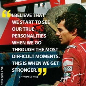 Inspiration from the greatest Ayrton Senna