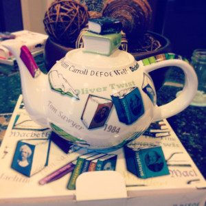 won this awesome teapot (and an adorable notebook) from Julie at ...