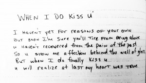 Tupac poem-When I do kiss you
