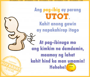 Tagalog Funny Love Quotes and Pinoy Funny Love SayingsBoy Banat