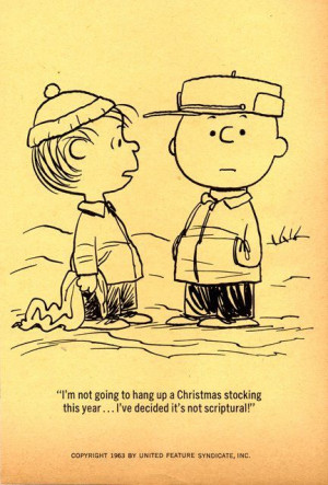 Charlie Brown's Christmas Stocking - Funny how a cartoon character ...