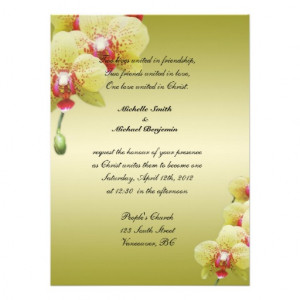 Christian wedding invitation personalized announcements