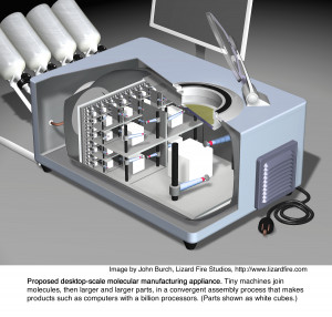 Close-up of a nanofactory. Courtesy Lizard Fire Studios . Watch the ...