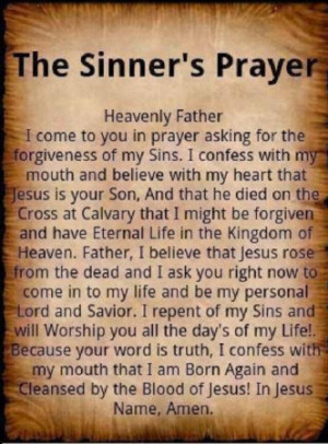 sinner s prayer a prayer for anyone who sins