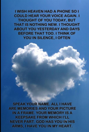 Inspirational memory quote