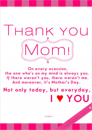 Thank You Mom Quotes Happy-mothers' day thank you