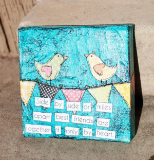 Best Friends - Canvas Art - So Tweet Designs - Perfect Gift (6x6)