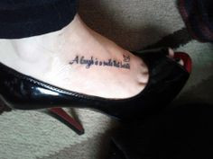 Foot Tattoo Dawson Creek Brandon Nixon Quotes that mean something 