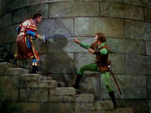 The Adventures of Robin Hood - Robing Hood and Sir Guy of Gisbourne ...