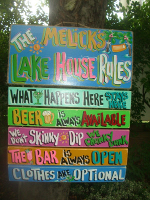 Lake Signs Sayings