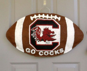 South Carolina Gamecocks Football Burlap and by AllUniqueThings, $40 ...