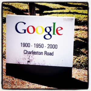 miles down the road I spotted Google Bikes on Amphitheatre Parkway