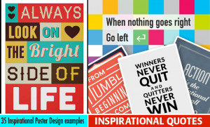 ... Inspirational Quotes and Posters Design examples for your inspiration
