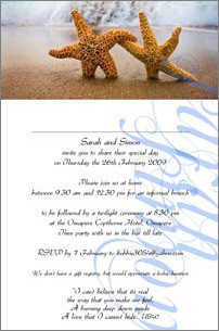 Wedding Invitation Quotes Beach Themed Invitations