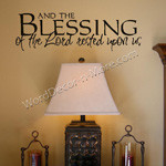 BLESSING OF THE LORD Christian Wall Quote