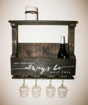 Reclaimed Pallet Wood Wine Rack Small — Personalized with Quote May ...