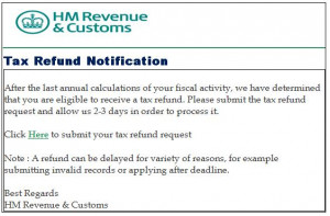 Tax refund Scam