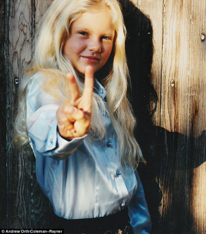 Taylor, six, was confident in front of the camera at a young age