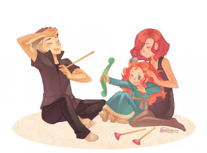 Pixar brave avengers Clint Barton Hawkeye Natasha Romanoff black widow ...