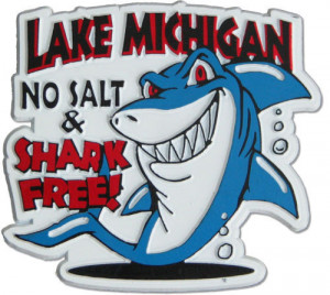 Lake Michigan Salt Shark Free Magnet Mackite Where Fun Begins