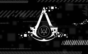 Assassin's Creed Watch Dogs logo crossover Wallpaper
