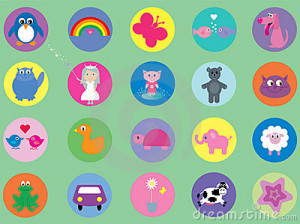 Collection Cute Icons Kids