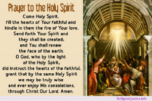 prayer to the Holy Spirit!