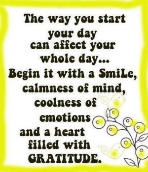 begin your day with a smile inspirational quote