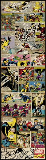 Classic X-Men Comic Book Peel and Stick Wall Panel