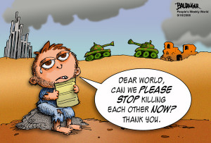 Dear world, can we please stop killing each other now ? Thank you.