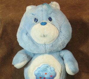 Vintage Care Bear Stuffed Animal / Grumpy Bear. From KristinesVintage