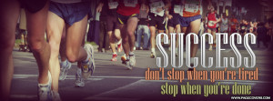 Running Success Dont Stop When Youre Cover