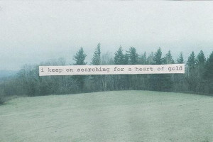 keep on searching for heart of gold