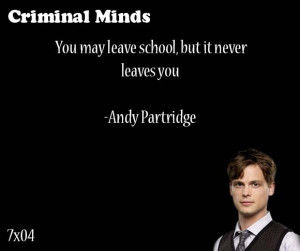You may leave school, but it never leaves you- Andy Partridge said by ...
