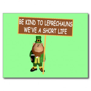 Funny Leprechaun Postcards