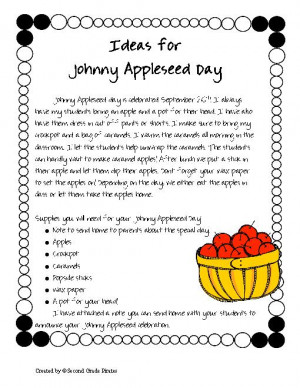 johnny appleseed minibook