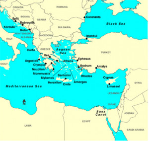 Ancient Eastern Mediterranean Map