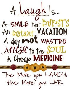 Laugh quote via Living Life at www.Facebook.com/KimmberlyFox.39