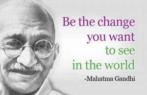 Great quote by Gandhi
