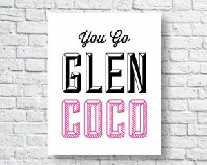 Typography Print, Mean Girls Quote,Glen CoCo, Movie Poster, Black Pink ...