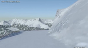 Virtual Downhill skiing of a slope Lioran - Cpt3