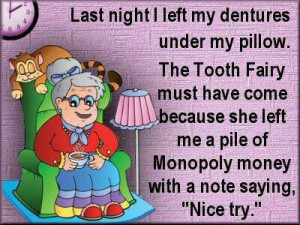 Tooth Fairy note...LOL
