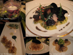 the a la carte menu had six