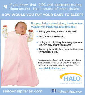 Say Yes to Safe Sleep, Say No to SIDS with Halo SleepSack PH