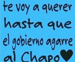 El Chapo Guzman Tumblr Quotes Te voy a querer hasta que el